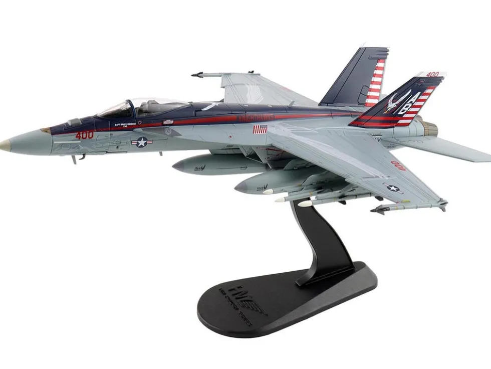 Boeing F/A-18E Super Hornet Fighter Aircraft "166817, VFA-136 Knighthawks, USS Trumman" (2024) United States Navy "Air Power Series" 1/72 Diecast Model by Hobby Master