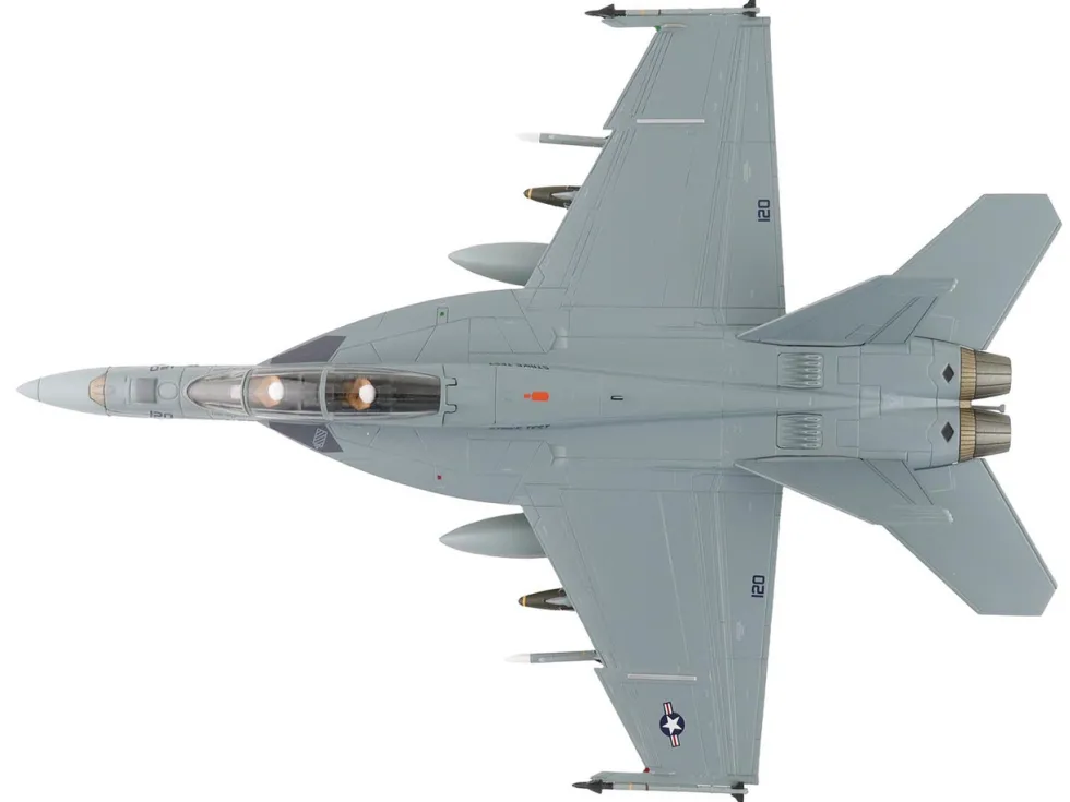 Boeing F/A-18F Super Hornet Fighter Aircraft "165875, Green Hornet, VX-23 Salty Dogs, NAS Patuxent River" (2011) United States Navy "Air Power Series" 1/72 Diecast Model by Hobby Master
