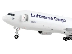 Boeing 777F Commercial Aircraft Lufthansa Cargo White with Blue Tail Gemini 200 Interactive Series 1/200 Diecast Model Airplane GeminiJets G2DLH1144