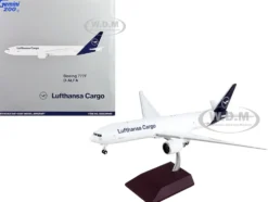Boeing 777F Commercial Aircraft Lufthansa Cargo White with Blue Tail Gemini 200 Series 1/200 Diecast Model Airplane GeminiJets G2DLH1143