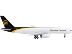 Boeing 757 200F Commercial Aircraft UPS United Parcel Service Worldwide Services White and Dark Brown 1/400 Diecast Model Airplane GeminiJets GJ1992