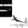 Boeing 747-8F Commercial Aircraft "UPS Worldwide Services" (N607UP) White with Brown Tail "Gemini 200" Series 1/200 Diecast Model Airplane by GeminiJets