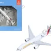 Boeing 777F Commercial Aircraft "Emirates SkyCargo" (A6-EFV) White with Striped Tail "Interactive Series" 1/400 Diecast Model Airplane by GeminiJets