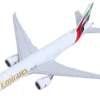 Boeing 777F Commercial Aircraft "Emirates SkyCargo" (A6-EFV) White with Striped Tail 1/400 Diecast Model Airplane by GeminiJets