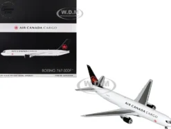Boeing 767-300F Commercial Aircraft "Air Canada Cargo" (C-GXHM) White with Black Tail "Gemini 200" Series 1/200 Diecast Model Airplane by GeminiJets