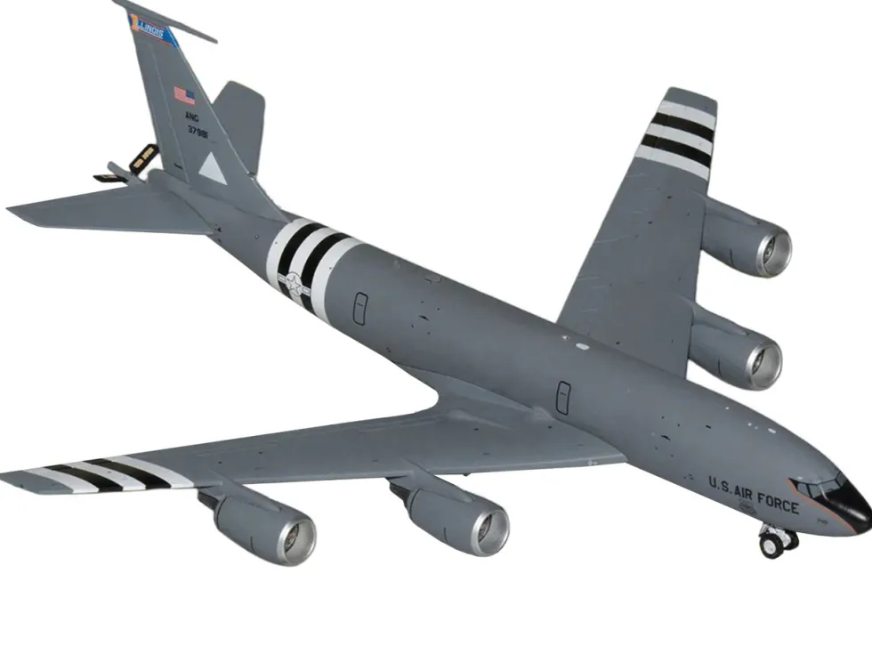 Boeing KC-135R Stratotanker Tanker Aircraft "Illinois Air National Guard" (63-7981) United States Air Force "Gemini 200" Series 1/200 Diecast Model Airplane by GeminiJets