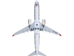 Boeing 737 MAX 9 Commercial Aircraft "Aeromexico - Kukulcan" (XA-GQS) White with Graphics and Blue Tail 1/400 Diecast Model Airplane by GeminiJets