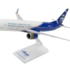 Boeing 737 MAX 8 Commercial Aircraft "Alaska Airlines - Honoring Those Who Serve" (N806AK) White and Blue (Snap-Fit) 1/130 Plastic Model by Skymarks