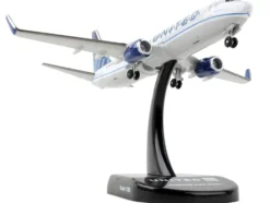 Boeing 737 800 Next Generation Commercial Aircraft United Airlines 1/300 Diecast Model Airplane Postage Stamp PS5815-4