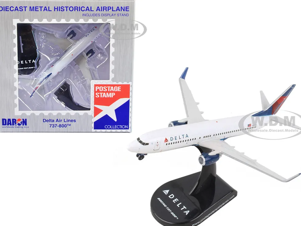 Boeing 737 800 Next Generation Commercial Aircraft Delta Air Lines 1/300 Diecast Model Airplane Postage Stamp PS5815-3