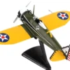 Boeing P 26 Peashooter Fighter Aircraft United States Army Air Corps 1/63 Diecast Model Airplane Postage Stamp PS5560-2