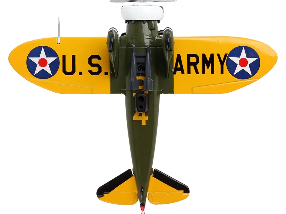 Boeing P 26 Peashooter Fighter Aircraft United States Army Air Corps 1/63 Diecast Model Airplane Postage Stamp PS5560-2