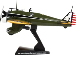 Boeing P 26 Peashooter Fighter Aircraft United States Army Air Corps 1/63 Diecast Model Airplane Postage Stamp PS5560-2