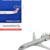 Bombardier CRJ200 Commercial Aircraft "American Eagle - Air Wisconsin" (N420AW) Gray with Red and Blue Tail 1/400 Diecast Model Airplane by GeminiJets