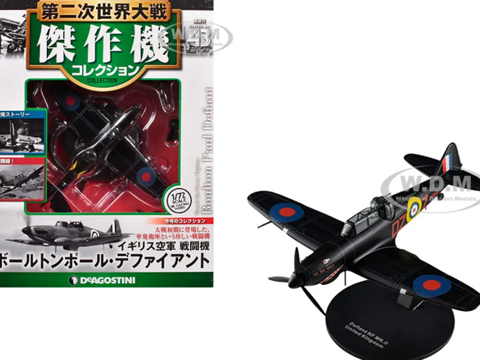 Boulton Paul Defiant Aircraft "No. 151 Squadron" British Royal Air Force 1/72 Diecast Model by DeAgostini