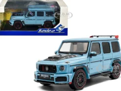 2021 Brabus Rocket 900 China Blue with Black Hood 1/43 Diecast Model Car by Solido