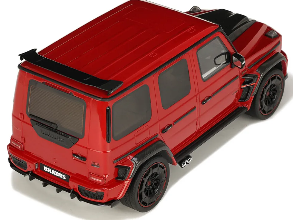 2022 Brabus 900 Rocket Edition Red with Carbon Hood 1/18 Model Car GT Spirit GT897