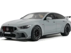 2024 Brabus Rocket 1000 Nardo Gray with Black Top 1/18 Model Car by GT Spirit