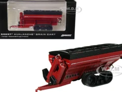 Brent 1198 Avalanche Grain Cart Tracks Red 1/64 Diecast Model SpecCast UBC036