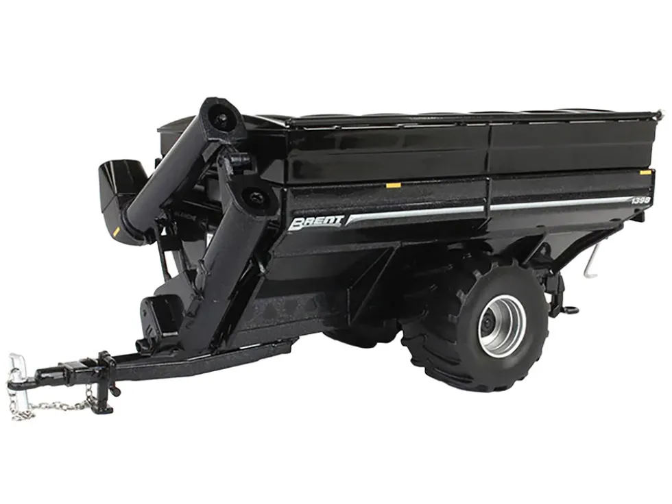 Brent 1398 Avalanche Grain Cart with Flotation Tires Black Metallic 1/64 Diecast Model by SpecCast
