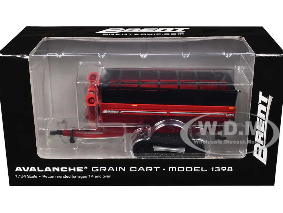 Brent 1398 Avalanche Grain Cart with Equalizer Tracks Red 1/64 Diecast Model by SpecCast