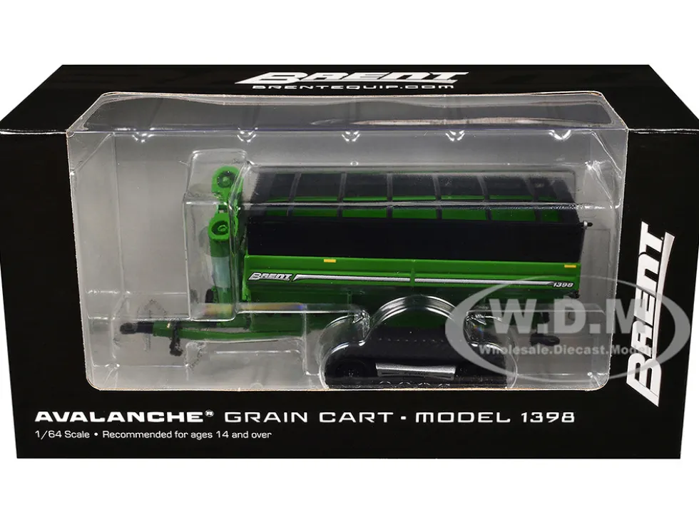 Brent 1398 Avalanche Grain Cart with Equalizer Tracks Green 1/64 Diecast Model by SpecCast