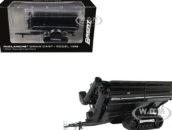 Brent 1398 Avalanche Grain Cart with Equalizer Tracks Black Metallic 1/64 Diecast Model by SpecCast