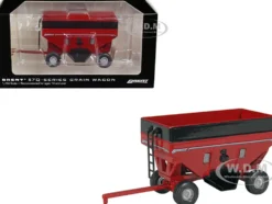 Brent 657Q Grain Train Wagon Red 1/64 Diecast Model SpecCast UBC035