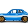 1970 Brian's Ford Escort Blue White Stripes Fast Furious Movie 1/24 Diecast Model Car Jada 99572