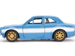Brian's Ford Escort Light Blue White Stripes Fast & Furious Movie 1/32 Diecast Model Car Jada 97188