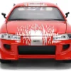 Brian's Mitsubishi Eclipse Red with Graphics Remix "The Fast and The Furious" (2001) Movie "Fast & Furious" Series 1/24 Diecast Model Car by Jada