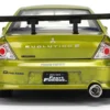 Brian's Mitsubishi Lancer Evolution VII Green Color Brush Finish "2 Fast 2 Furious" (2003) Movie "25 Years of Fast & Furious" Series 1/24 Diecast Model Car by Jada