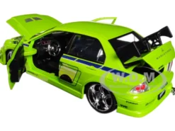 Brian's Mitsubishi Lancer Evolution VII The Fast and the Furious Movie 1/24 Diecast Model Car Jada 99788