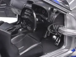 Brian's Nissan GTR Skyline R34 RHD (Right Hand Drive) Silver with Blue Stripes