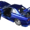 Brian's Nissan GTR Skyline R34 RHD (Right Hand Drive) Blue "Fast & Furious 25th Anniversary" Series 1/24 Diecast Model Car by Jada
