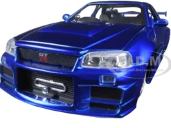 Brian's Nissan GTR Skyline R34 RHD (Right Hand Drive) Blue