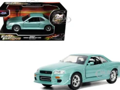 Brian's Nissan Skyline GT-R (BNR34) RHD (Right Hand Drive) Turquoise Metallic 