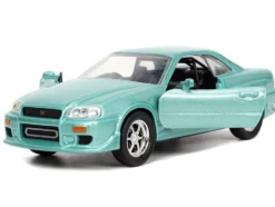 Brian's Nissan Skyline GT-R (BNR34) RHD (Right Hand Drive) Turquoise Metallic 