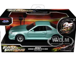 Brian's Nissan Skyline GT-R (BNR34) RHD (Right Hand Drive) Turquoise Metallic 