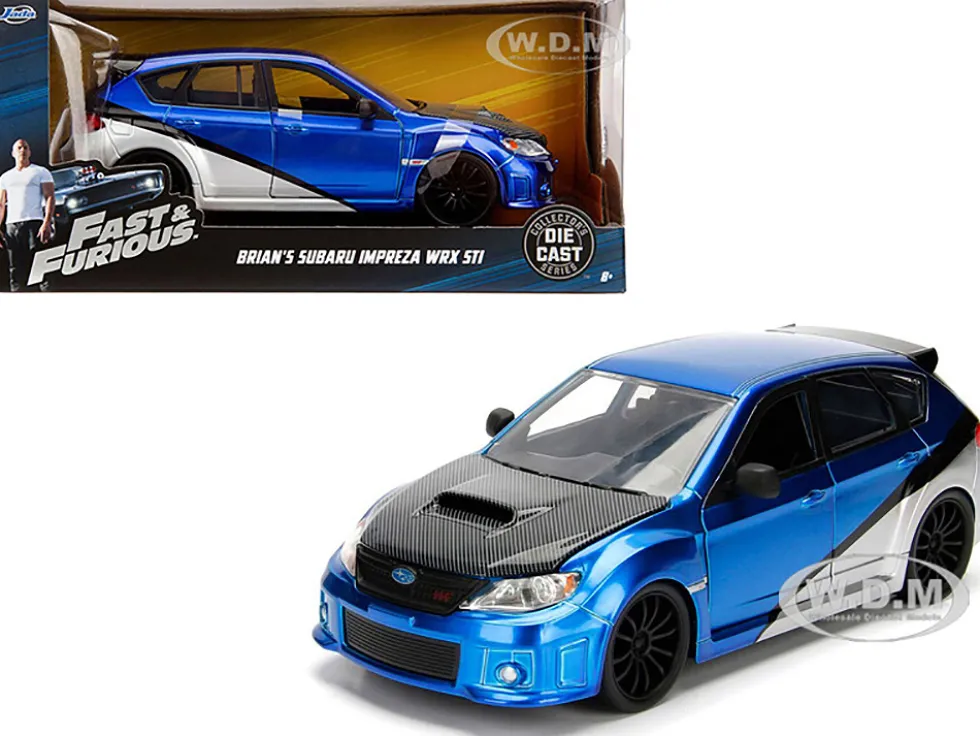 Brian's Subaru Impreza WRX STI Fast Furious Movie 1/24 Diecast Model Car Jada 99514
