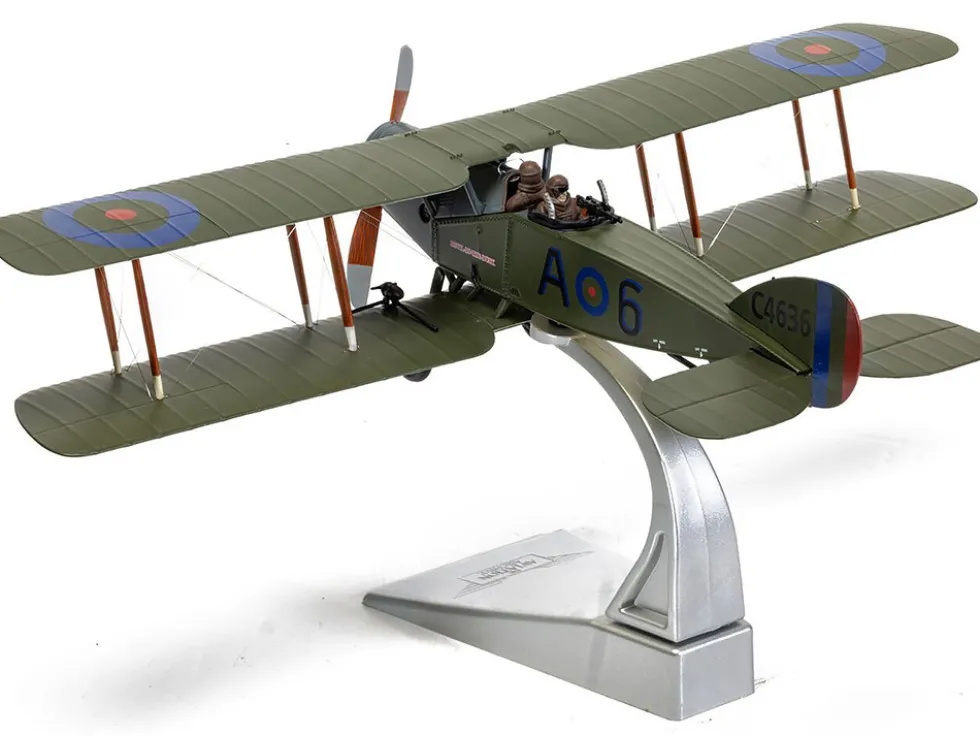 Bristol F-2B Fighter Aircraft "C4636, Devil-in-the-Dusk, No. 39 Squadron" (1918) Royal Flying Corps "The Aviation Archive" Series 1/48 Diecast Model by Corgi