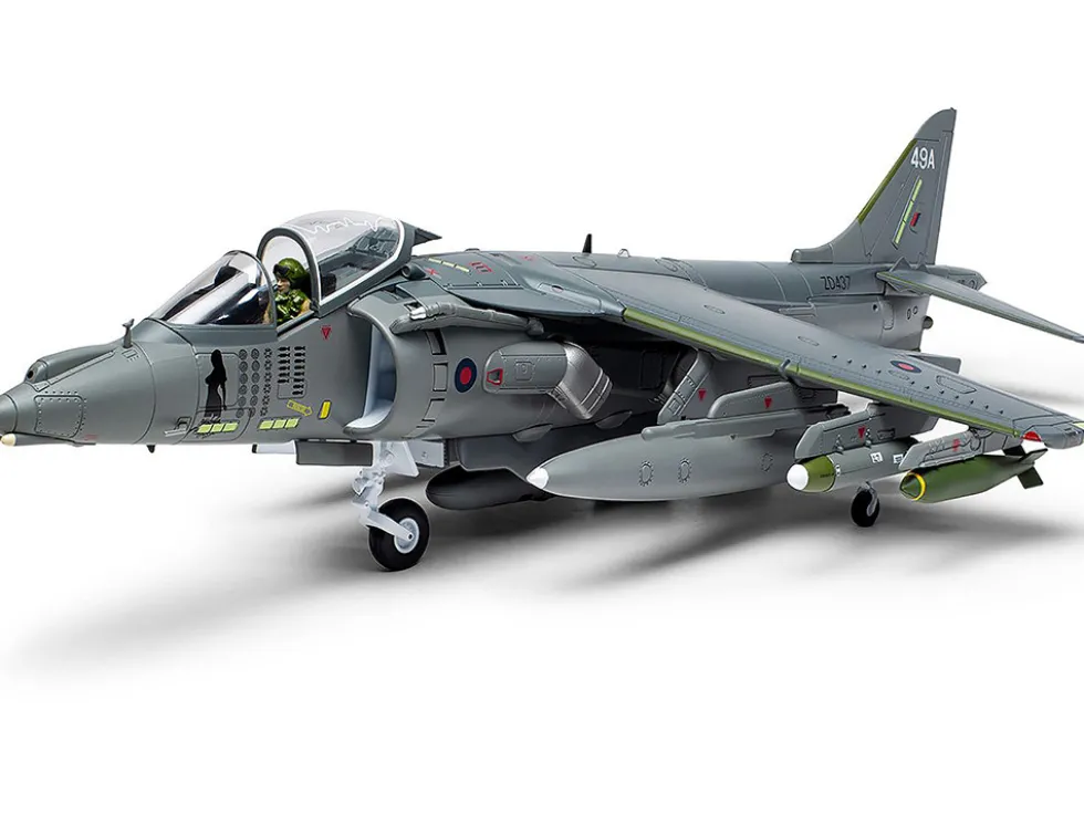 British Aerospace Harrier GR7A Aircraft Michelle RAF No 1 Squadron Operation Herrick RAF Kandahar Afghanistan 2007 Royal Air Force The Aviation Archive Series 1/48 Diecast Model Corgi AA29301