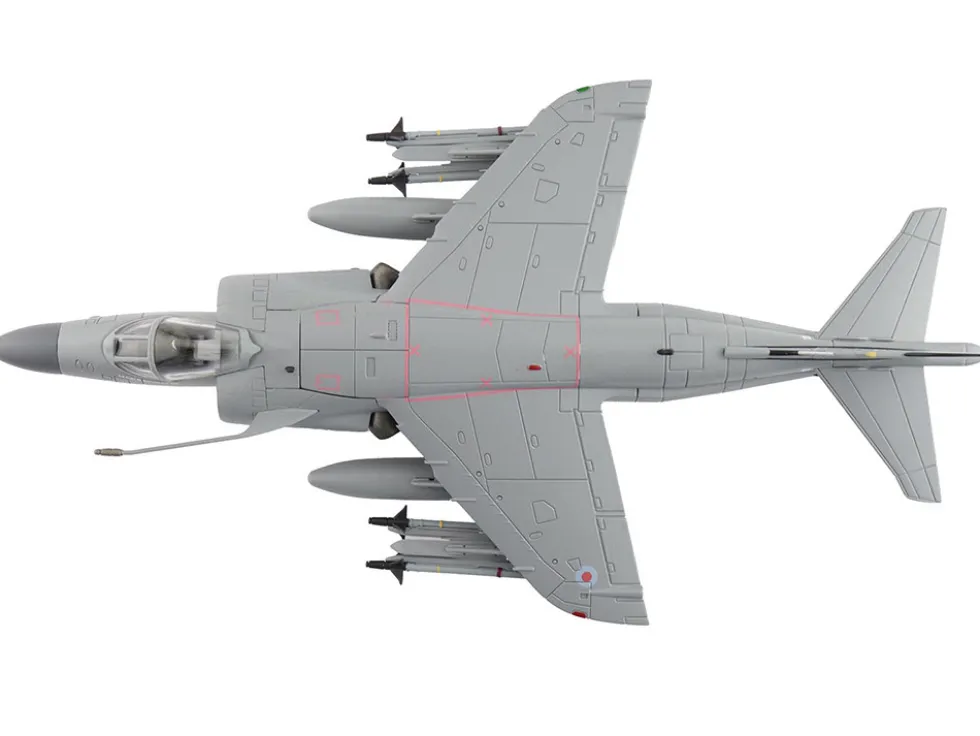 British Aerospace Sea Harrier FA.2 Aircraft with Sea Eagle Missiles "ZH796" (2018) British Royal Navy "Air Power Series" 1/72 Diecast Model by Hobby Master