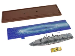 British HMS Invincible (R05) Aircraft Carrier Waterline Edition "Falklands War" (1982) British Royal Navy "Battleship" Series 1/700 Diecast Model by Metal Proud