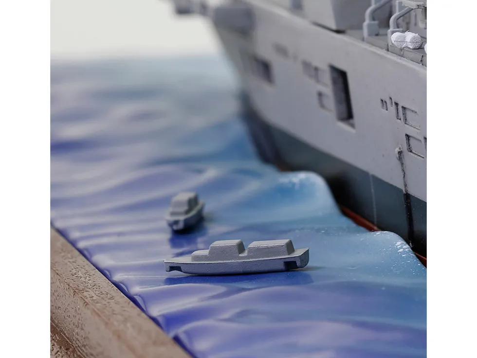 British HMS Invincible (R05) Aircraft Carrier Waterline Edition "Falklands War" (1982) British Royal Navy "Battleship" Series 1/700 Diecast Model by Metal Proud