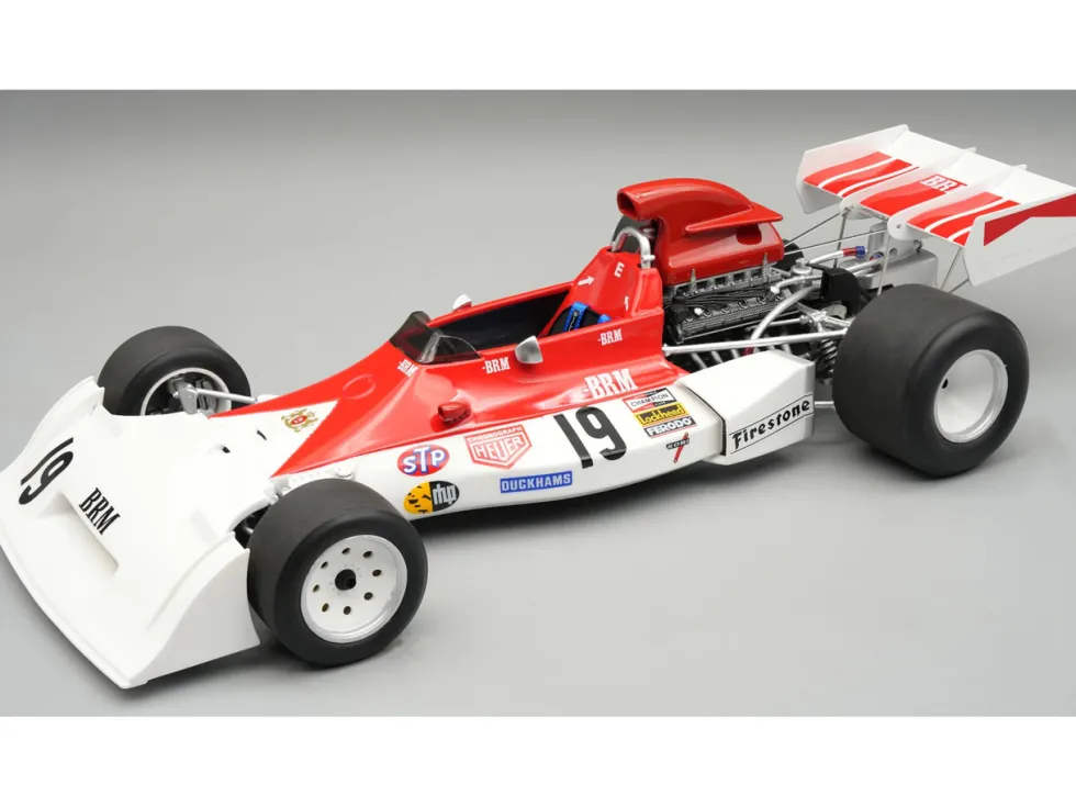 BRM P160E #19 Clay Regazzoni Formula One F1 "German GP" (1973) "Mythos Series" with Display Case Limited Edition to 50 pieces Worldwide 1/18 Model Car by Tecnomodel