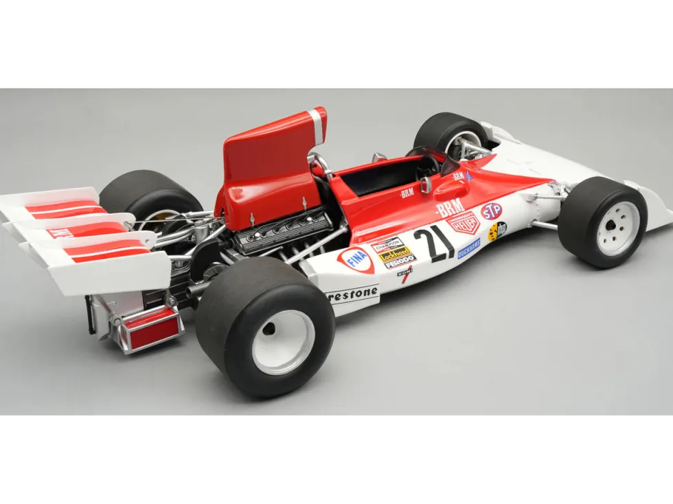 BRM P160E #21 Niki Lauda Formula One F1 "Italian GP" (1973) "Mythos Series" with Display Case Limited Edition to 70 pieces Worldwide 1/18 Model Car by Tecnomodel
