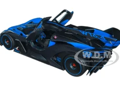 Bugatti Bolide Blue Carbon Gray 1/18 Diecast Model Car Bburago 11047