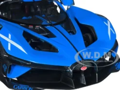 Bugatti Bolide Blue Carbon Gray 1/18 Diecast Model Car Bburago 11047