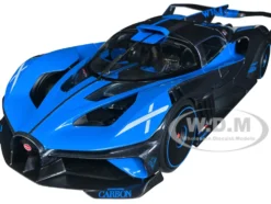 Bugatti Bolide Blue Carbon Gray 1/18 Diecast Model Car Bburago 11047